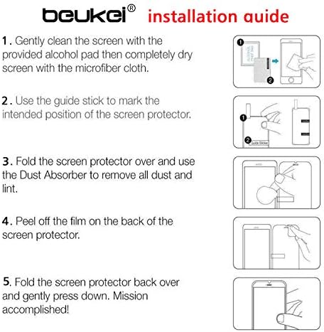 beukei (3 Csomag) Kompatibilis BLU C5 Max/BLU C5L MAX képernyővédő fólia, Edzett Üveg, (5.7 inch) Érzékeny,az Ügy Barátságos,
