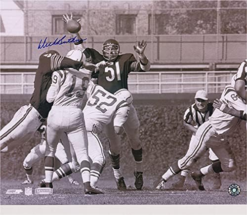 Dick Butkus Chicago Bears Dedikált 16 x 20 Unitas Swat-Fénykép, - Aláírt a Kék Tinta - Dedikált NFL-Fotók