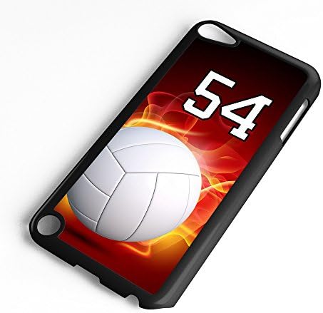 iPod Touch Case 6. Generációs vagy 5. Generációs Röplabda 0800 Választani Minden Játékos Jersey 54-es Fekete Műanyag