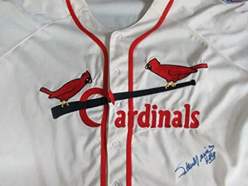 Stan Musial Aláírt Mitchell & Ness Jersey Autogramot Auto PSA/DNS AK24242 - Dedikált MLB Mezek