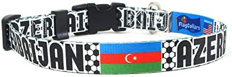 Nyakörv | Foci | Futbol | Azerbajdzsán Zászló | Xtra Nagy, Nagy, Közepes, Kis, Extra Kicsi | Made in USA | Ajándék Foci