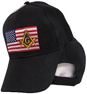 AES USA Mason Szabadkőműves Szabadkőműves Amerikai Javítás Fekete Hímzett Sapka Kalap