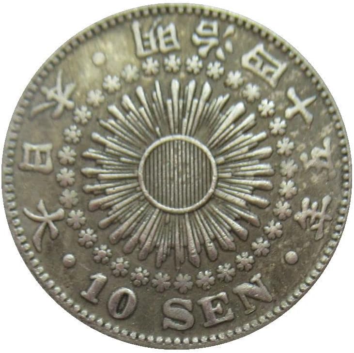Japán 10 Arany, Ezüst, Aranyozott, Replika Emlékérme a Meiji 42, 45