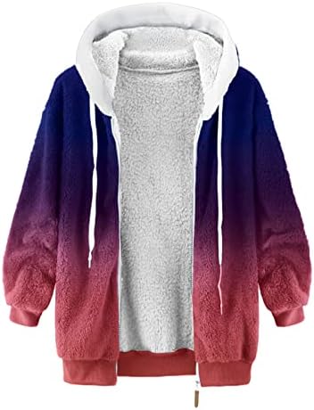 Női Felsőruházat Kabátok Varrás Zsebében Kapucnis Pulóver Sweatershirt Meleg Mesterséges Gyapjú Kabát Zsebébe Outwear
