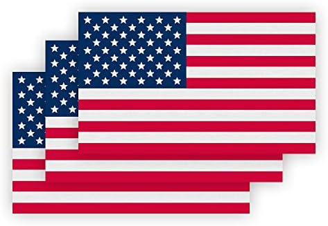 Ignixia Fényvisszaverő Amerikai Zászló Matricák USA Zászló, Autó Matricák (Csomag 03) Hazafias Matricák 5x3 Cm Amerikai
