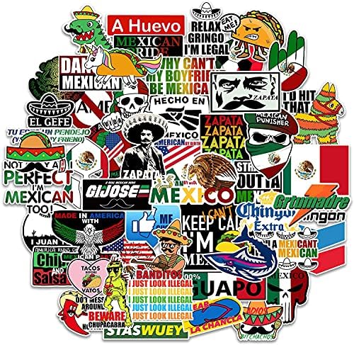 Kér Mexikói Chingon Matricák [50pcs] Calcomanías Mexicanas para Carro - Vicces Vinyl Matrica - Tool Box Sisak Lökhárító
