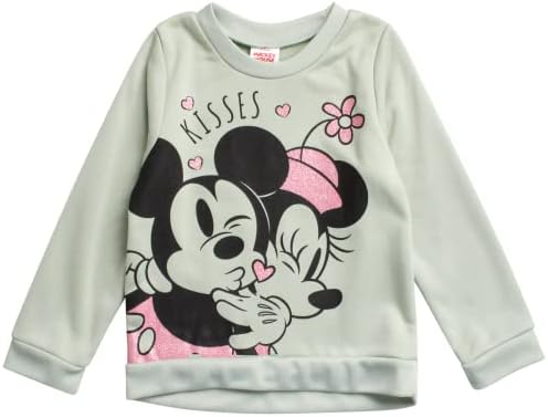 Disney Baby Lányok Minnie Egér Leggings Szett – Playwear Polár Pulcsi, Nadrág (3M-7)