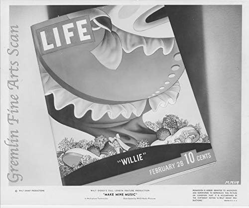 Az Enyém Zene - Life Magazin címlapján Willie a Bálna - Lobby Kártya Nyilvánosságot, Még Walt Disney