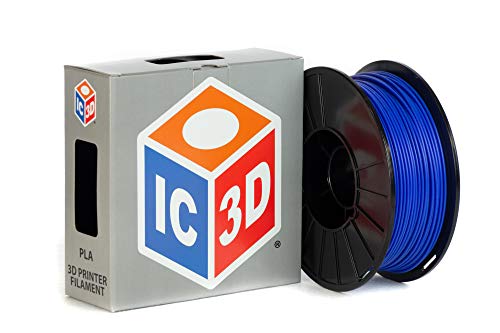 IC3D Kék 1.75 mm PLA 3D-s Nyomtató Végtelen - 1 kg Spool - Dimenziós Pontosság +/- 0.05 mm - Professzionális 3D-s Nyomtatási