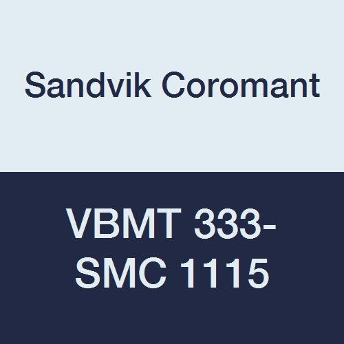 A Sandvik Coromant, VBMT 333-SMC 1115, CoroTurn 107 Betét Fordult, Keményfém, Gyémánt-35°, Semleges Vágott, 1115 Fokozat,