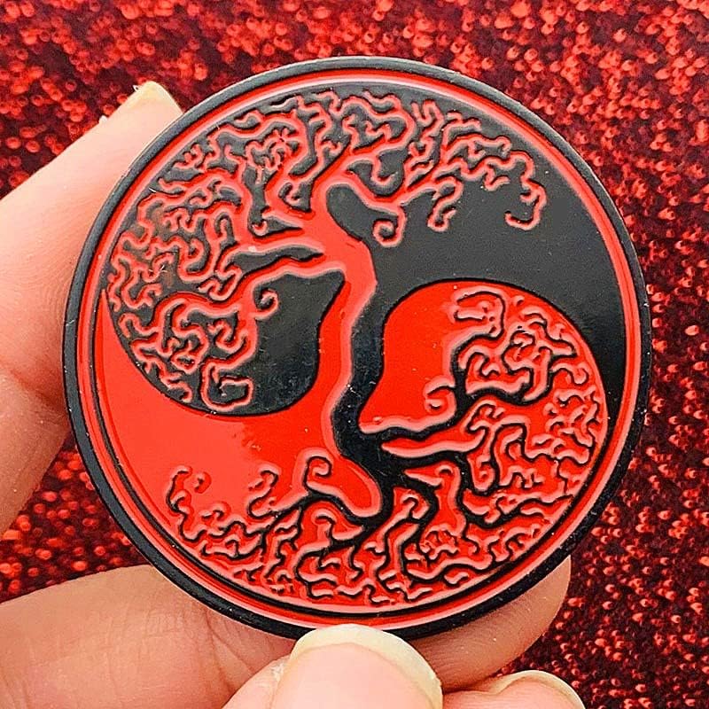 A kínai yin-yang, az Élet Fája Aranyozott Megemlékező Érem Gyűjtemény Érmék Négy Szent Állatok Arany Érme, Érmék Játszani