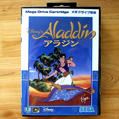 ROMGame Aladdin 16 Bites Sega Md Játék Kártya Kiskereskedelmi Doboz Sega Mega Drive Genesis MINKET Shell