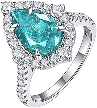 Esküvő & Eljegyzési Gyűrűk, a Nők Luxus Teljes Gyémánt Körte Alakú Gyűrű, Ékszerek, Szülinapi Javaslatot, Ajándék, Menyasszonyi