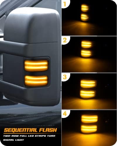 RUXIFEY Szekvenciális Hullámvasútja Oldalon Tükör Helyzetjelző Lámpák Füstölt Viszont Lámpa LED Közgyűlés Kompatibilis