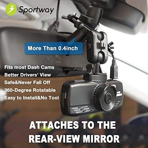Sportway Dash Cam-Hegy, S70 Tükör Dash Kamera tartó tartó 6db Ízületek a Rove APEMAN CHORTAU Roav Nexar iiwey YI Z-Edge