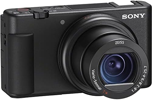 Sony ZV-1 Digitális Fényképezőgép (Fekete) (DCZV1/B) + 64 gb-os Kártya + Corel Photo Szoftver + NP-bx1 akkumulátorral