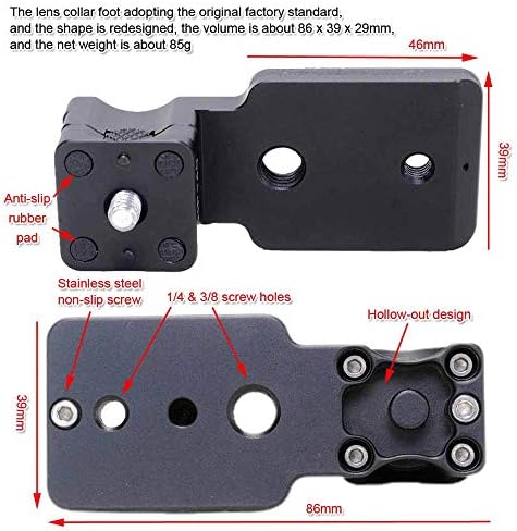 Fém Lencse Gallér Csere Láb Tripod Mount Gyűrű Alap Kompatibilis Panasonic Leica DG Vario-Elmar 100-400mm f/4-6.3 ASPH