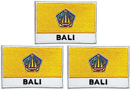 Kleenplus 3pcs. 1.7X2.6 HÜVELYK. Bali Zászló Javítás Ország Nemzeti Zászló Foltok DIY Kosztüm Kabát, Póló, Farmer, Sapka
