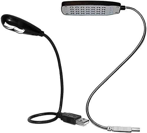i2 Felszerelés Olvasó Lámpa, 28 LED-es, 2 LED-es Laptopot, Fény Csomag Rugalmas Hattyúnyak