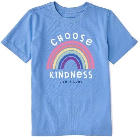 Az élet Szép. A gyerekek Válasszon Kedvesség SS Crusher Póló, Kék Búzavirág, Kis