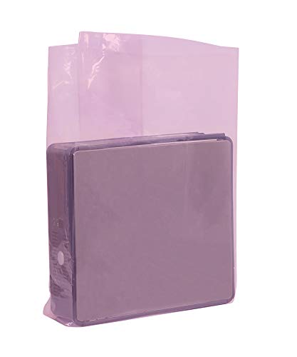 Top Pack szállítási antisztatikus 2 Millió Redőzött Poli Táskák, 24 x 10 x 36, Rózsaszín, (Csomag 200)