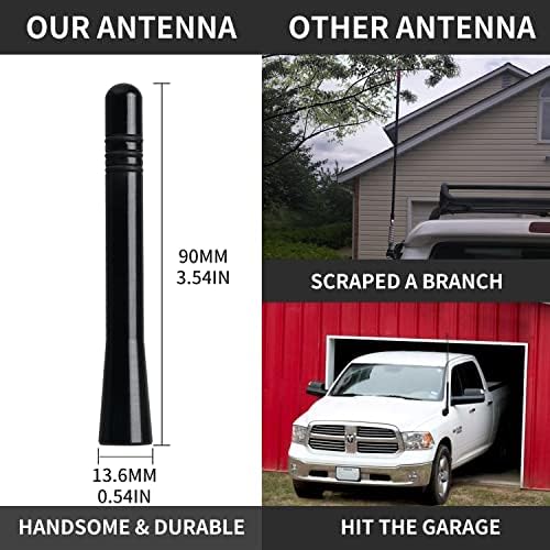90MM 3,5 Hüvelykes Rövid Antenna Csere Kompatibilis 2008 2019-Nissan Pathfinder Határ Rogue Versa Alumínium Ötvözet