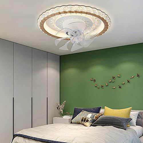 PAKFAN Modern Kreatív LED Ventilátor, Mennyezeti Lámpa, Zárt Ultra-Vékony, Modern Mennyezeti Lámpa, Távirányítóval Csendes