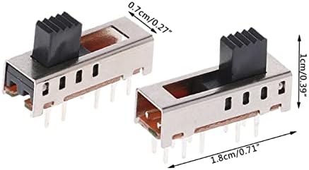 RHYNIL Mikro Kapcsoló 10db SS24E01-G5 Dia Kapcsolók Függőleges 0,5 A 10 Pin 4 Pozíció Kapcsoló Kapcsoló