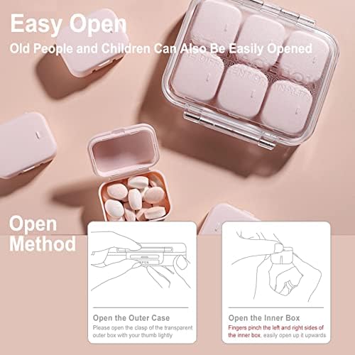 Elvesoar Napi egy Tabletta Szervező, 10 Rekeszes Hordozható Gyógyszert, a Dobozban, Kombinált fogamzásgátló Tabletta