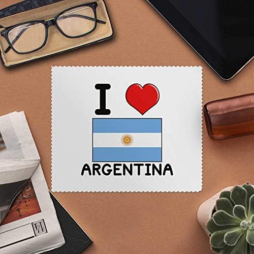 2 x 'Szeretem Argentína' Mikroszálas Lencse/Szemüveg Tisztító Kendők (LC00017191)
