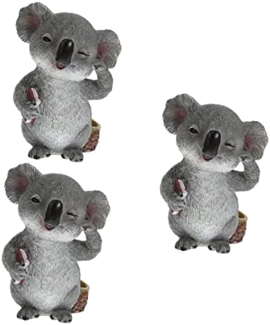 MAGICLULU 3pcs Szemüveg Keret Gyanta Kézműves Világos Barna Állat Koala