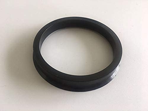 NB-AERO 4pc Fekete Polycarbon Hubrings 78.1 mm (Kerék), hogy 57.1 mm (Hub) | Hubcentric Középső Gyűrű 57.1 mm-78.1 MM