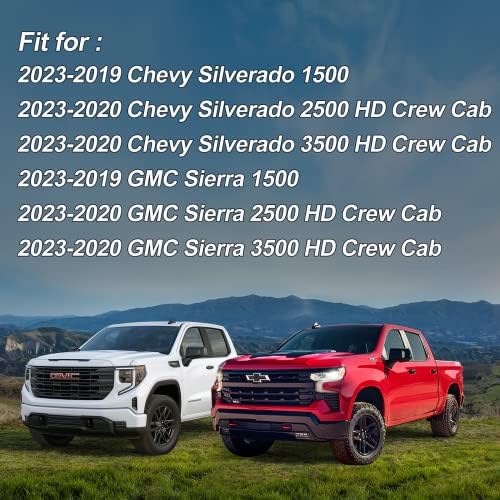 DiffCar a 2019-2021 2022 2023 GMC Sierra/Chevy Silverado Szőnyegek,2020 2021 2022 2023 GMC Sierra/Chevy Silverado 2500HD/3500HD