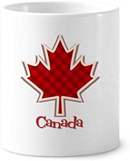 Kanada Nap, július 4-én Tér Maple Leaf Fogkefe tolltartó Bögre, Kerámia Állni ceruzatartó