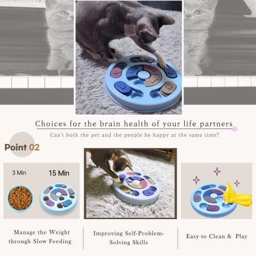 PET BUTLER a Kutya meg a Macska Puzzle Feeder – Interaktív Játék az IQ Képzés, Lassú Feeder, Élelmiszer Puzzle Játék,
