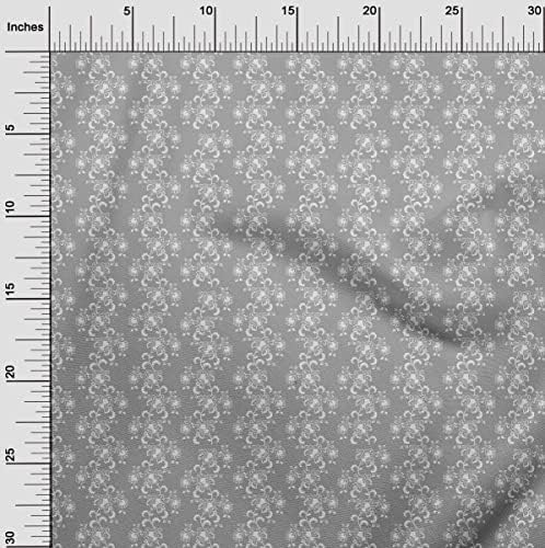 oneOone Pamut Jersey Szürke Szövet Ázsiai Blokk Varrás Szövet, A gyár által Nyomtatott DIY Ruha Varrás Kellékek 58 cm