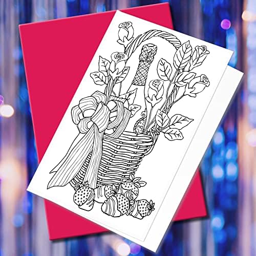 Művészeti Eclect Felnőtt Színezés Üdvözlőlapok Születésnap, Évforduló pedig Minden Alkalomra (20 Kártyák 20 Különböző