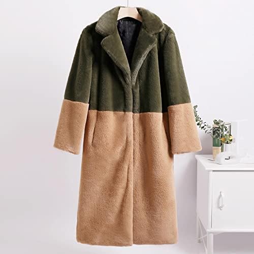 Női Téli Hosszú Ujjú Kabát műszőrme Kabátot Plus Size Bolyhos Felső Kabát Női Meleg Kapucnis Kabát Outwear