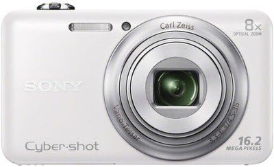 A Sony Cyber-shot DSC-WX80 Digitális Fényképezőgép, Fehér - Csomag - a 8 gb-os SDHC Memóriakártya, Kamera Esetében