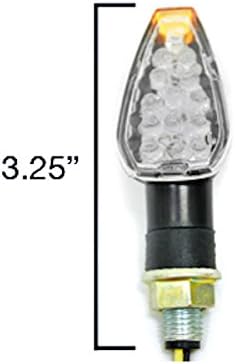 Krator Mini Egyéni LED lámpa Jelzőfény Lámpa, Kompatibilis a Honda Motorsport 75 100 125 175 200 350 500 600