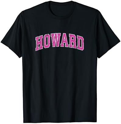 Howard Wisconsin WI Vintage Sport Design Design Rózsaszín Póló