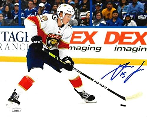 Anton Lundell aláírt Florida Panthers 8x10 fotó dedikált 5 TÁRSASÁGGAL - Dedikált NHL-Fotók