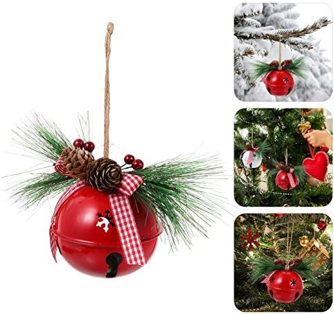NUOBESTY Karácsonyi Jingle Bells Dísz, Fém Toboz Harangok Díszek Rusztikus Kézműves Harangok a karácsonyfa Dekoráció