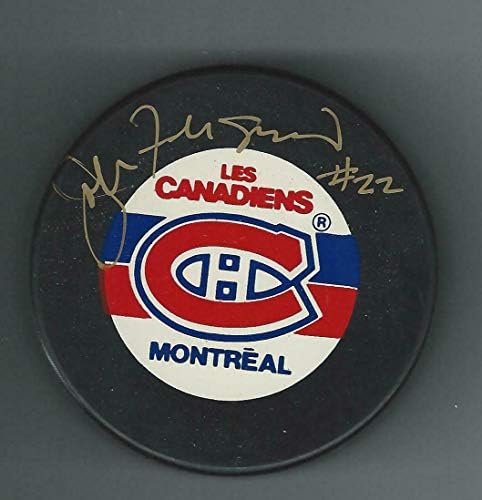 John Ferguson Aláírt Montreal Canadiens Árok Puck - Dedikált NHL Korong