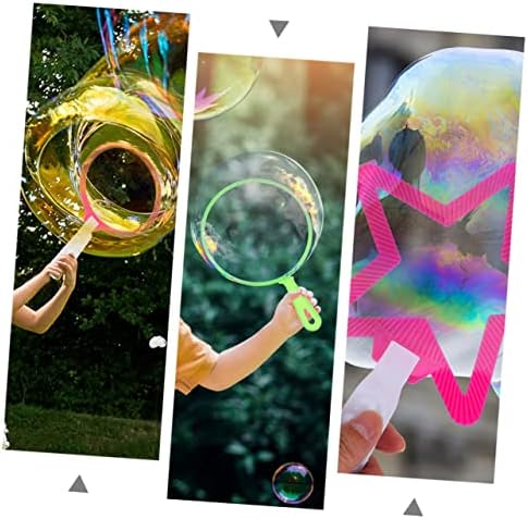 Toyvian Buborék Stick Gyűrűk Meghatározott Kívül Játék Játékok 4db Beállított Szabadtéri Játékok a Gyerekek Szabadtéri