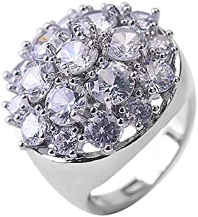 A szerelem Esküvői Zenekar Nők Gyémánt, Kerek Szuper Csillogó Gyűrű Cirkónia Női Ékszerek Jegyesek Gyűrűt a Férfiak,