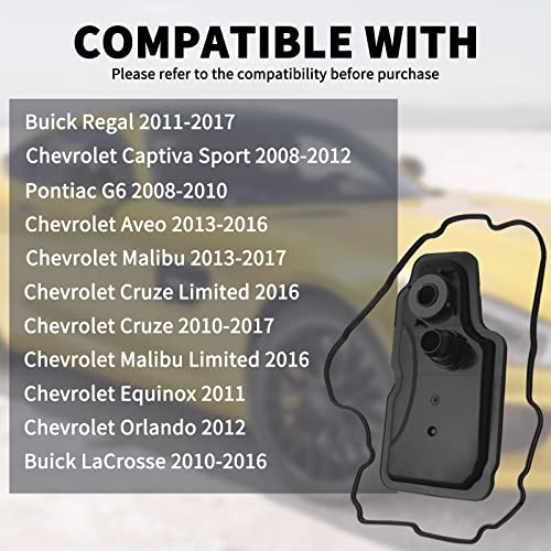 AICARS Átviteli Szűrő, Olaj Pan Tömítés Készlet Kompatibilis a Chevrolet Chevy Napéjegyenlőség 2009-2015 OE Szám: 6T40