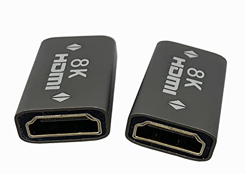 Halokny 2-Pack 8K HDMI Csatoló - HDMI Adaptert, Női,Támogatás 8K@60Hz / 4K@120Hz,HDMI Csatlakozó Támogató TV-Monitorok,Projektorok,Laptopok