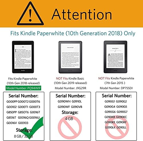 6 Kindle Paperwhite 10 Gen 2018-ig,Auto Wake/Sleep Funkció (Modell PQ94WIF) - TPU Ultra Vékony Borító,érintőképernyő