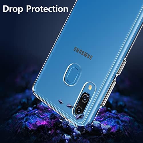 Rayboen tok Samsung Galaxy A20 a30-as, Kristálytiszta Csúszásmentes Anti-Sárgás Ütésálló védőburkolat, Kemény Műanyag